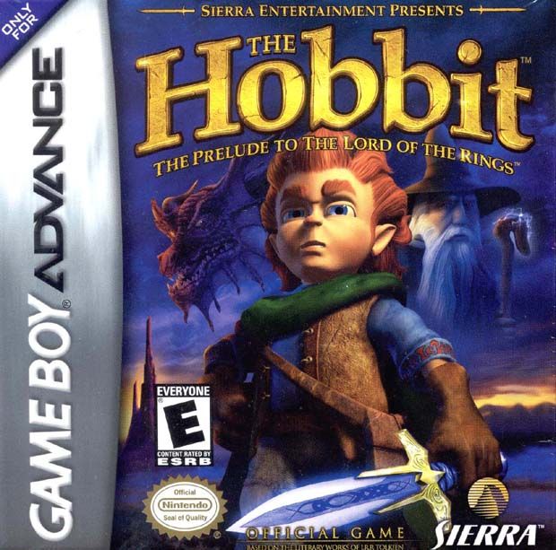 The Hobbit box art for GameBoy Advance